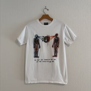 MBM EVOL White Mens T Shirt Size S Skeleton Juice WRLD Short Sleeve Y2K